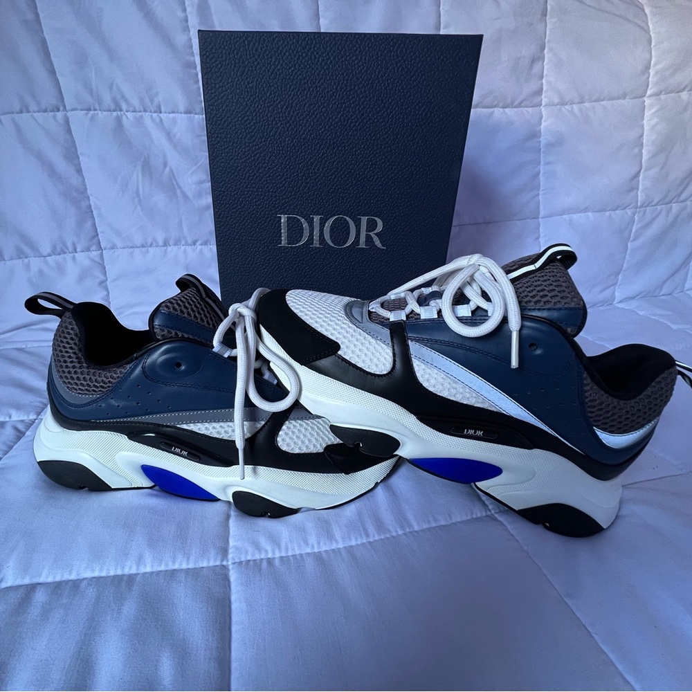 Dior B22 Black/Blue Sneakers *LIGHTLY WORN* Size 43